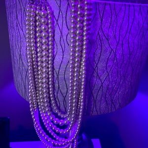 Faux Pearl gatsby necklace